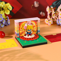 Bloc-notes 3D Joker coloré, calendrier, adorable bloc-notes Clown Elfe, décoration de bureau, papeterie de luxe, cadeau pour anniversaire, Noël