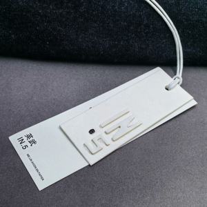 Milieuvriendelijk Wit 3d Reliëf Bedrukt Papier Hang <span class=keywords><strong>Tags</strong></span> & Swing <span class=keywords><strong>Tags</strong></span> Aangepaste Meerlaagse Kledinglabels Voor Kleding En Tassen - Product Image 2