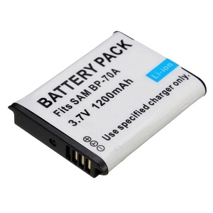 Batería para Cámara Samsung <span class=keywords><strong>ES65</strong></span> ES67 ES70 ES73 ES75 ES80 ST72, Paquete de Baterías BP-70A BP70A BP 70A, Baterías Digitales - Product Image 1