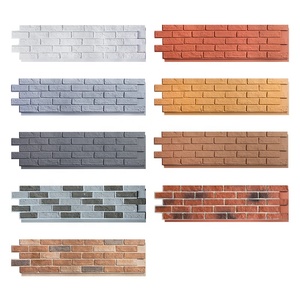 Container nhà tường ốp Pu đá Polyurethane Đá Nhân Tạo tường Bảng điều khiển Faux gạch - Product Image 4