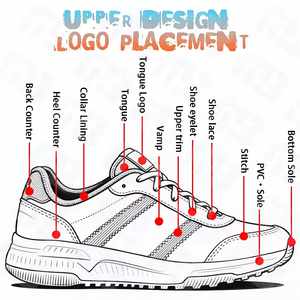 Zapatos Deportivos Casuales Versátiles y Modernos para Hombre, Ligeros, Transpirables, con Cordones, Amortiguación, Diseño Atemporal para Todas las Temporadas - Product Image 6