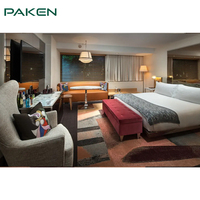 Solution clé en main de mobilier hôtelier 5 étoiles, ensemble de mobilier de chambre d'hôtel de luxe, mobilier de projet hôtelier haut de gamme
