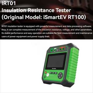 Comprobador de Resistencia de Aislamiento SmartSafe IRT01 con Alarma Inteligente y Apagado Automático - Herramienta de Diagnóstico Esencial para Vehículos - Product Image 5