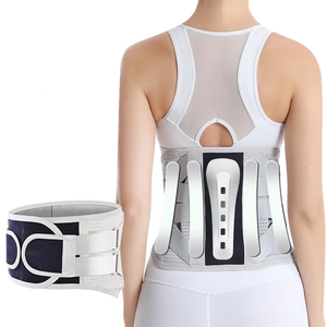 Cinturón Lumbar Transpirable con Soporte <span class=keywords><strong>de</strong></span> Placa <span class=keywords><strong>de</strong></span> Acero Ancha para Alivio del Dolor por <span class=keywords><strong>Hernia</strong></span>, Distensión <span class=keywords><strong>de</strong></span> <span class=keywords><strong>Disco</strong></span> y Lesiones Deportivas - Product Image 1