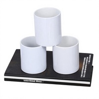 Porte-stylo en céramique en gros, support pour pinceaux de calligraphie, pièce décorative en porcelaine blanche, design moderne et minimaliste personnalisable