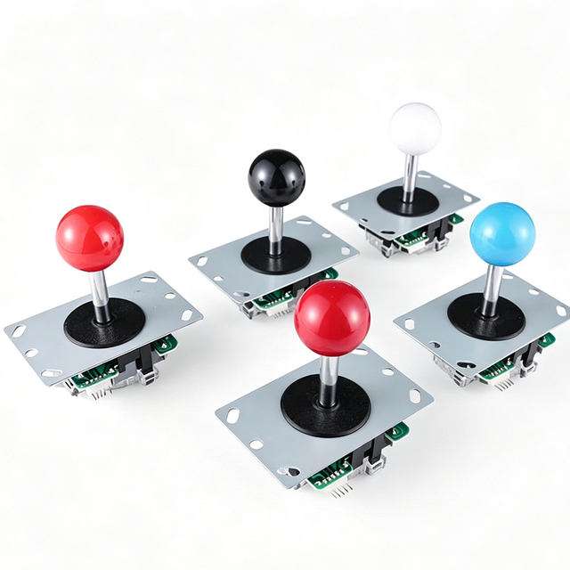 Arcade Joystick, 4 Way 8 Way Game Controller Joystick for Arcade Fighting Game Machine, DIY Game Console Parts