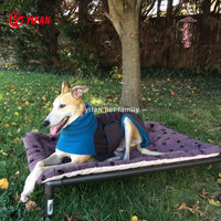 Lit pour chien surélevé, respirant, amovible, lavable, de luxe, pour chiens de petite, moyenne ou grande taille, utilisation intérieure/extérieure, toutes saisons
