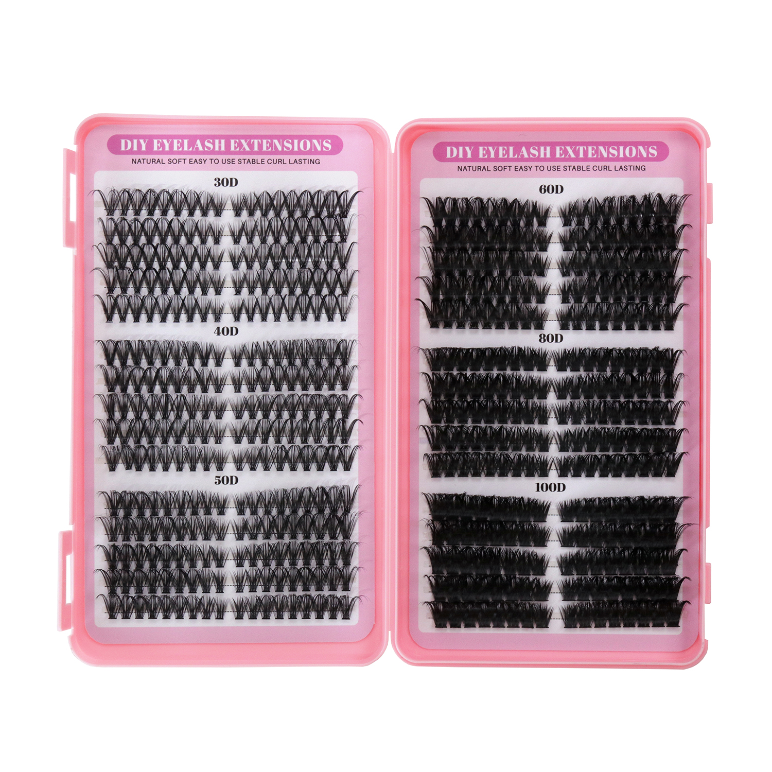 #17 pestañas en racimo estilo "cat eye"