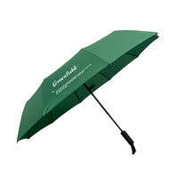 Parapluie coupe-vent 23 pouces entièrement automatique à 10 baleines, pliable en 3 sections, en pongee 190T, ouverture et fermeture automatiques, personnalisable avec logo, pour adultes - Offre Spéciale
