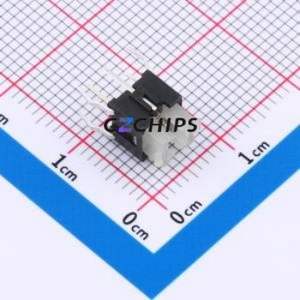 TSL06121-072B830BF-1B01 Tactile Switch Through hole-6P,6x6mm Switch Single Pole Single Throw Rectangle Button 2.5N 6mm - Product Image 1