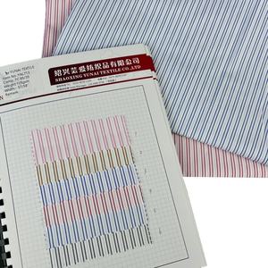 ストライプ織り<span class=keywords><strong>65</strong></span>ポリエステル<span class=keywords><strong>35</strong></span>コットン通気性105 gsm糸染めシャツ生地女性用 - Product Image 2