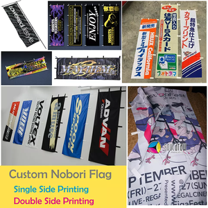 Impreso rectángulo Vertical publicidad Banner exposición evento Festival barco banderas poste soporte calle personalizado Nobori banderas - Product Image 5