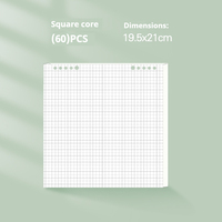 Bloc-notes vintage A3 à feuilles mobiles, reliure spirale confortable avec couverture détachable pour correction d'erreurs – En stock