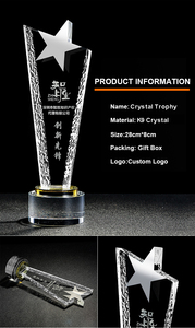Trofeo de Cristal Personalizado con Logotipo, Diseño 3D de Estrella de Diamante, Premio Exclusivo de <span class=keywords><strong>Golf</strong></span>, Hecho a Mano en Zhongshan - Product Image 4