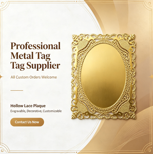 Tarjeta de Visita Metálica Personalizada con Grabado Láser, Marco de Encaje Europeo, Chapado en Oro, Invitación <span class=keywords><strong>VIP</strong></span>, Placa de Identificación Metálica - Product Image 6
