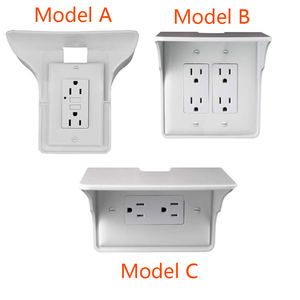 LangYeao Soporte de enchufe DIV que ahorra espacio con material ABS y <span class=keywords><strong>PC</strong></span>-Accesorios de enchufe de mesa <span class=keywords><strong>para</strong></span> enchufe eléctrico - Product Image 6