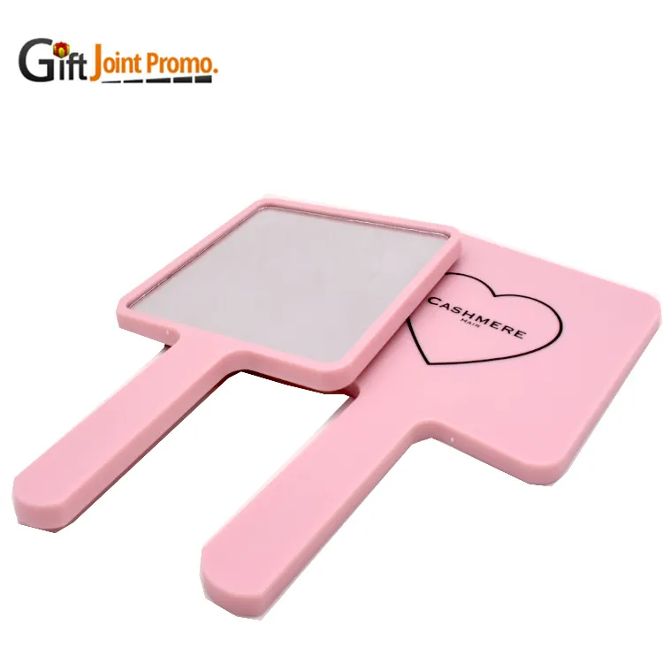 Miroir de maquillage portable personnalisé avec poignée, idée cadeau, vente en gros, livraison gratuite