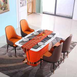 Juego de Mesa de Comedor de Vidrio y Metal de Estilo Moderno, Gran Venta - Product Image 3