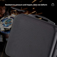 Étui de transport rigide pour toupies, capacité 12 toupies, étui de rangement portable pour jouets avec poche en filet et fermeture éclair