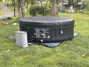 Bain à remous gonflable rond de haute qualité, bain à remous portable, <span class=keywords><strong>spa</strong></span> extérieur durable - Product Image 6