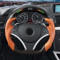 Volant intelligent LED Bosstar au design populaire en fibre de carbone pour BMW M3 E90 E92 avec couleurs de perles lumineuses personnalisées