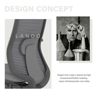 Silla de Oficina Ergonómica de Malla Transpirable con Soporte Lumbar para Estación de Trabajo Corporativa, Silla de Escritorio para Computadora