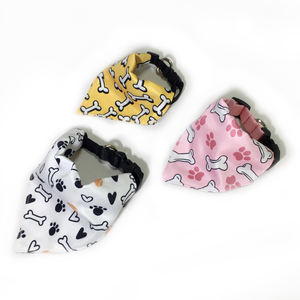 कस्टम सबलिमिनेशन मुद्रित पर्यावरण के अनुकूल रंग ठोस त्रिकोण रिक्त पालतू बन्दा छोटे कुत्ते के स्कार्फ शीतलन ग्रीष्मकालीन - Product Image 2