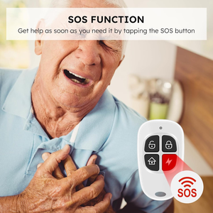 <span class=keywords><strong>Agshome</strong></span> 8ชิ้นไร้สาย433.92MHz, ระบบเตือนภัยประตู120dB ไซเรนสมาร์ท KEYFOB Wi-Fi แอป Tuya ควบคุม SOS - Product Image 6