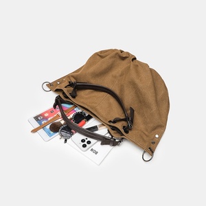 Sac fourre-tout en toile de style japonais minimaliste vintage, léger, grande capacité, pour le travail, l'école et les trajets quotidiens - Product Image 6