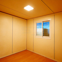 Maison conteneur mobile préfabriquée de 20 pieds résistante aux tremblements de terre, maison conteneur en acier préfabriquée avec salle de bain familiale