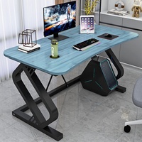 Anchor Pliable Bureau en métal et en bois pour la maison Étude Chambre E-Sports Workbench Bureau d'ordinateur de bureau pour le travail