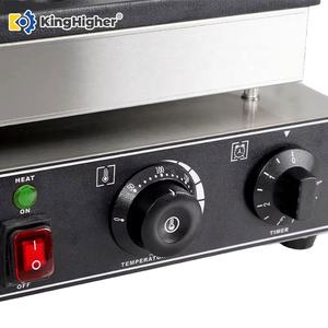 <span class=keywords><strong>Gaufrier</strong></span> électrique commercial 4 tranches en acier inoxydable, forme papillon, avec thermostat réglable, minuterie et grande capacité - Product Image 5