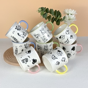 Cute 15OZ Big Capacity <b>Ceramic</b> <b>Mug</b> New Fashion Design Porcelain Coffee <b>Mugs</b> Cup - Product Image 2