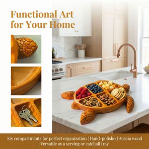 <span class=keywords><strong>Plateau</strong></span> <span class=keywords><strong>de</strong></span> service en bois en forme <span class=keywords><strong>de</strong></span> tortue au design unique – Nouveauté irrésistible pour les amateurs <span class=keywords><strong>de</strong></span> fruits <span class=keywords><strong>de</strong></span> <span class=keywords><strong>mer</strong></span> – Planche <span class=keywords><strong>de</strong></span> service en bois unique et tendance - Product Image 6