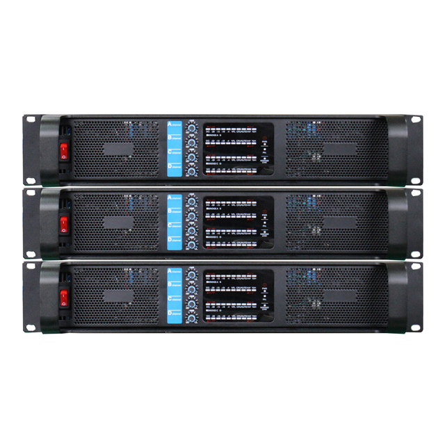 XIY FP10000 High Power 4-Channel 1000W Stereo Pro Audio Power Amplifier 8 Ohm Metal for Surround Sound Systems