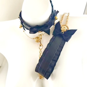 Эротический набор для БДСМ: комплект для бондажа с бантом, колокольчиком и цепью, секс-игрушки для взрослых для женского обучения - Product Image 2