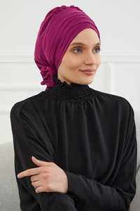 MOTIVE FORCE Turban instantané au design simple, <span class=keywords><strong>bonnet</strong></span> léger en mousseline, foulard turban pour femmes, couvre-chef turban - Product Image 5