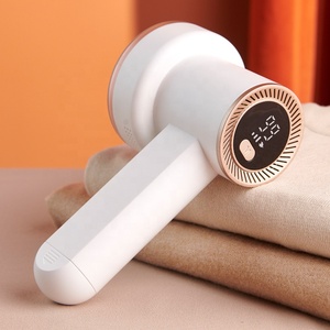 Rasoir anti-bouloches électrique rechargeable en plastique durable et portable <span class=keywords><strong>pour</strong></span> vêtements, avec écran LED et lames de rechange - Product Image 1