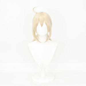 Pelucas de <span class=keywords><strong>Cosplay</strong></span> de <span class=keywords><strong>Klee</strong></span> de <span class=keywords><strong>Genshin</strong></span> <span class=keywords><strong>Impact</strong></span>, Color Oro Leche, Lindas, de Ainizi, Nueva Llegada, para Niñas - Product Image 3