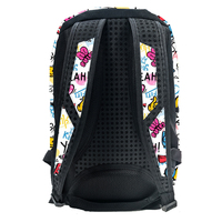 Sacs à dos tendance pour filles, esthétique graffiti authentique, avec protection pour ordinateur portable 15-16 pouces