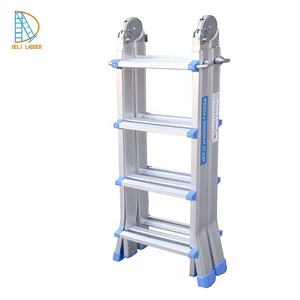 Алюминиевая многофункциональная складная лестница Lidl с колесами - Product Image 3