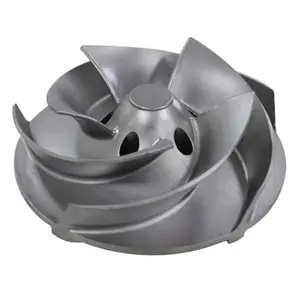 Material SS 304 Water Pump Spare Parts Impeller Vacuum Pump Cast Iron Impeller Flexible Water Parts Pump Impeller