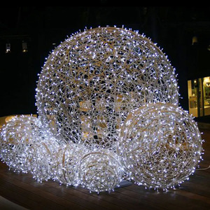 Uplumin 3D <span class=keywords><strong>LED</strong></span> PVC vườn toàn cầu bóng IP65 ngoài trời giáng sinh đồ trang trí Halloween chiếu sáng trang trí lớn hình cầu quả bóng ánh sáng - Product Image 5