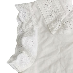 Camicette con collo a volant in pizzo stile coreano top <span class=keywords><strong>maglia</strong></span> a collo alto con spalle scoperte da principessa bambina T-Shirt con fiore in pizzo - Product Image 4