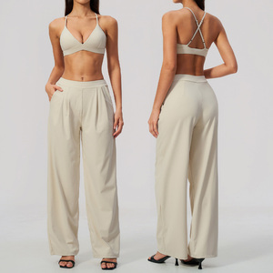 <span class=keywords><strong>Heidi</strong></span> – Leggings larges unis pour femmes, en nylon et élasthanne, 2 pièces, séchage rapide, pour course à pied, entraînement, tenue de sport, gym, yoga - Product Image 4