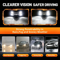 Feux de Voiture à Changement de Couleur 3-en-1 (3000K, 4500K, 6000K) avec Effet Flash 100W – 2 Paires H1 H3 H11 9005 H13