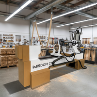Machine de tournage CNC 4 axes pour le bois avec moteur servo, boîte de vitesses et fraise pour le traitement des pieds de chaise, des pieds de bureau et des formes irrégulières