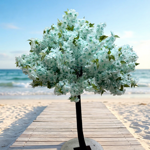 Arbre à fleurs de cerisier artificiel personnalisé LEDA, centre de table de mariage, faux arbre à fleurs de cerisier, décoration, faux arbre de sakura - Product Image 1