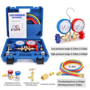 3 Way AC Manifold Gauge Set <strong>HVAC</strong> Diagnostic Charging <strong>Tool</strong> for Auto Household R12 R22 R502 Refrigerant Adjustable Quick Coupler - Product Image 6