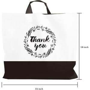 Sacs de courses en plastique 16x18 pour petites entreprises, sacs de marchandises en vrac - Product Image 2